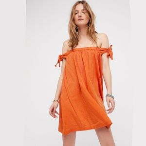 Free People Just Right Off-The-Shoulder Mini Dress